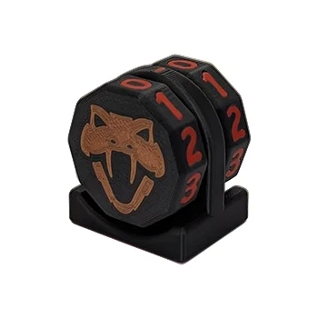 Copperhead Life Counter – Black with Red Numbers