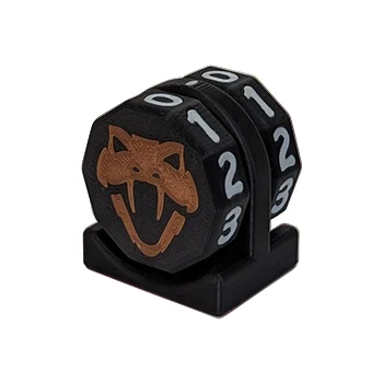 Copperhead Life Counter – Black with White Numbers