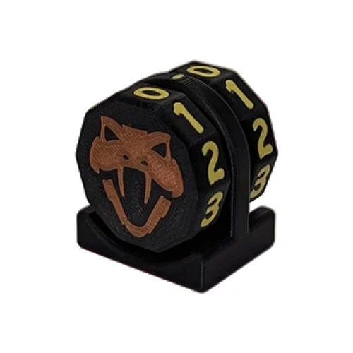 Copperhead Life Counter – Black with Yellow Numbers