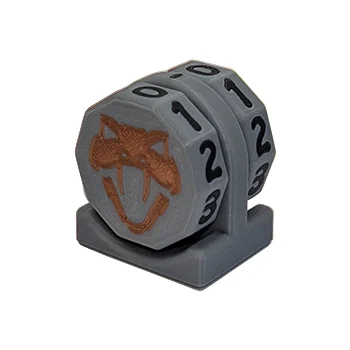 Copperhead Life Counter – Gray with Black Numbers