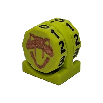 Copperhead Life Counter – Lime with Black Numbers
