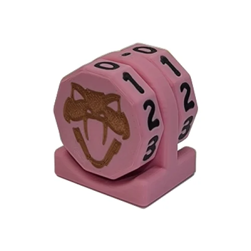 Copperhead Life Counter – Pink with Black Numbers