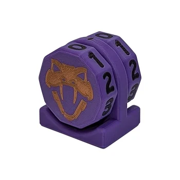 Copperhead Life Counter – Purple with Black Numbers