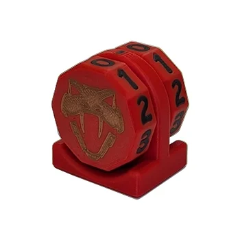 Copperhead Life Counter – Red with Black Numbers