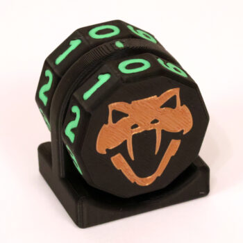 Copperhead Life Counter – Black with Neon Green Numbers