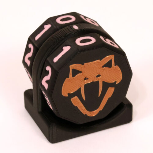 Copperhead Life Counter – Black with Pink Numbers