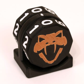 Copperhead Life Counter – Black with White Numbers