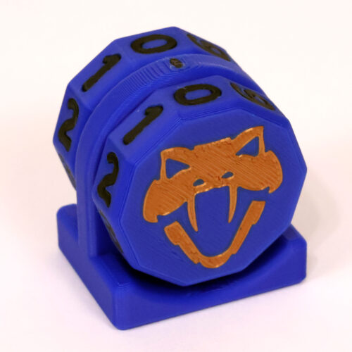 Copperhead Life Counter – Blue with Black Numbers