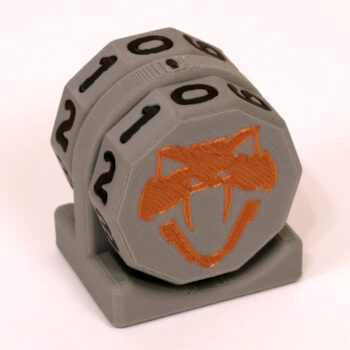 Copperhead Life Counter – Gray with Black Numbers