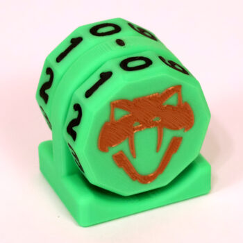Copperhead Life Counter – Neon Green with Black Numbers