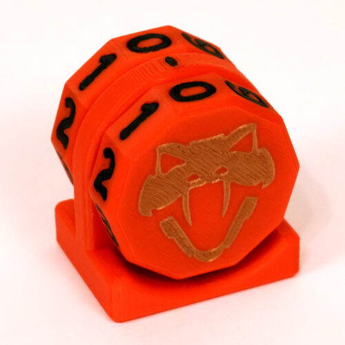 Copperhead Life Counter – Red with Black Numbers