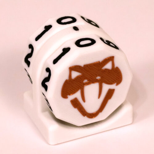 Copperhead Life Counter – White with Black Numbers