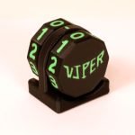 Viper Sleeves Logo Life Counter Black Body with Neon Green Numbers