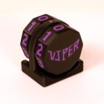 Viper Sleeves Logo Life Counter Black Body with Purple Numbers