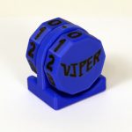 Viper Sleeves Logo Life Counter Blue Body with Black Numbers