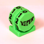 Viper Sleeves Logo Life Counter Neon Green Body with Black Numbers