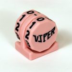 Viper Sleeves Logo Life Counter Pink Body with Black Numbers