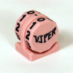 Viper Sleeves Logo Life Counter Pink Body with Black Numbers