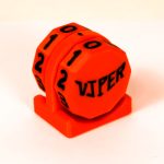 Viper Sleeves Logo Life Counter Red Body with Black Numbers