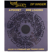 black toploader binder retail packaging
