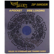 blue toploader binder retail packaging