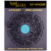 Teal Toploader binder retail packaging