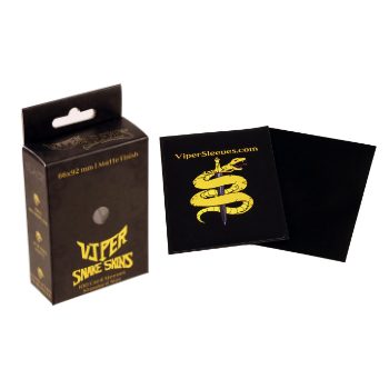 Viper Snakeskins standard size matte black TCG card sleeves