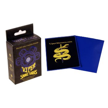Viper Snakeskins standard size matte blue TCG card sleeves