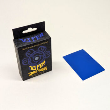 Viper Snakeskins standard size matte blue TCG card sleeves