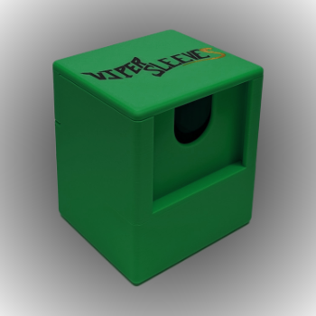 Green Viper Crucible Deck Box with dice tray and commander slot