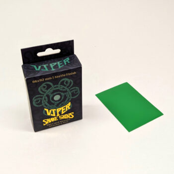 Viper Snakeskins standard size matte green TCG card sleeves