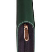 green zipper closeup
