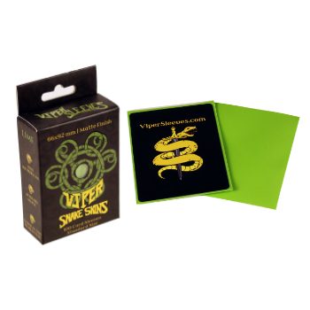 Viper Snakeskins standard size matte lime TCG card sleeves