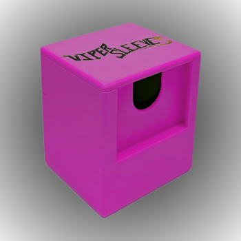 Magenta Viper Crucible Deck Box with dice tray and commander slot