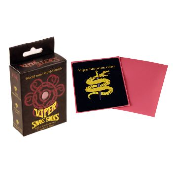 Viper Snakeskins standard size matte pink TCG card sleeves