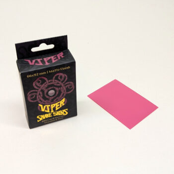 Viper Snakeskins standard size matte pink TCG card sleeves