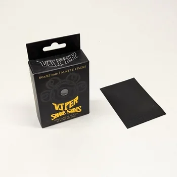 Viper Snakeskins standard size matte black TCG card sleeves