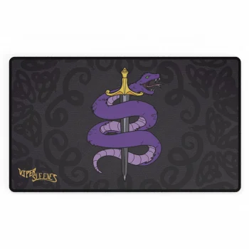 Viper Sleeves TCG Playmat – Purple Snake & Sword Design