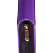 purple zipper closeup
