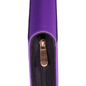 purple zipper closeup