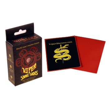 Viper Snakeskins standard size matte red TCG card sleeves
