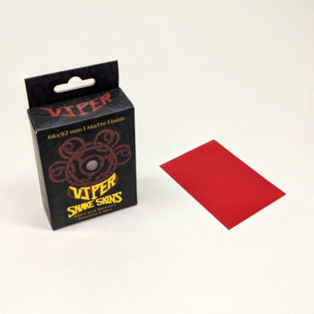 Viper Snakeskins standard size matte red TCG card sleeves