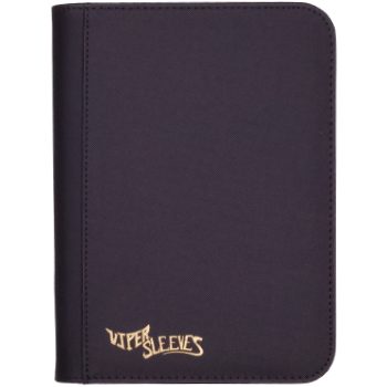 Viper Zip Binder – Onyx Black - 4-up standard size