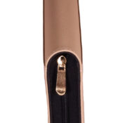tan zipper closeup