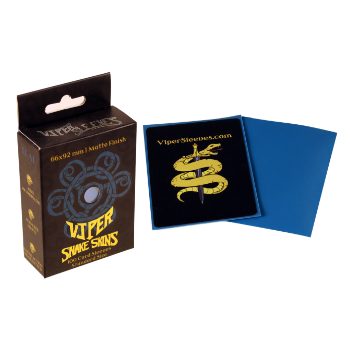 Viper Snakeskins standard size matte teal TCG card sleeves