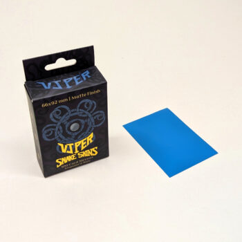Viper Snakeskins standard size matte teal TCG card sleeves