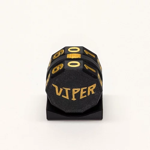 Gold Viper Life Counter with magnetic two-wheel design for TCG games