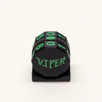 Green Viper Life Counter with magnetic two-wheel design for TCG games