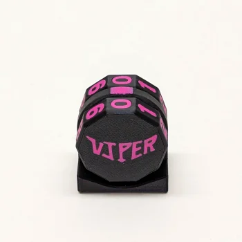 Magenta Viper Life Counter with magnetic two-wheel design for TCG games