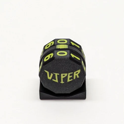 Lime Viper Life Counter with magnetic two-wheel design for TCG games